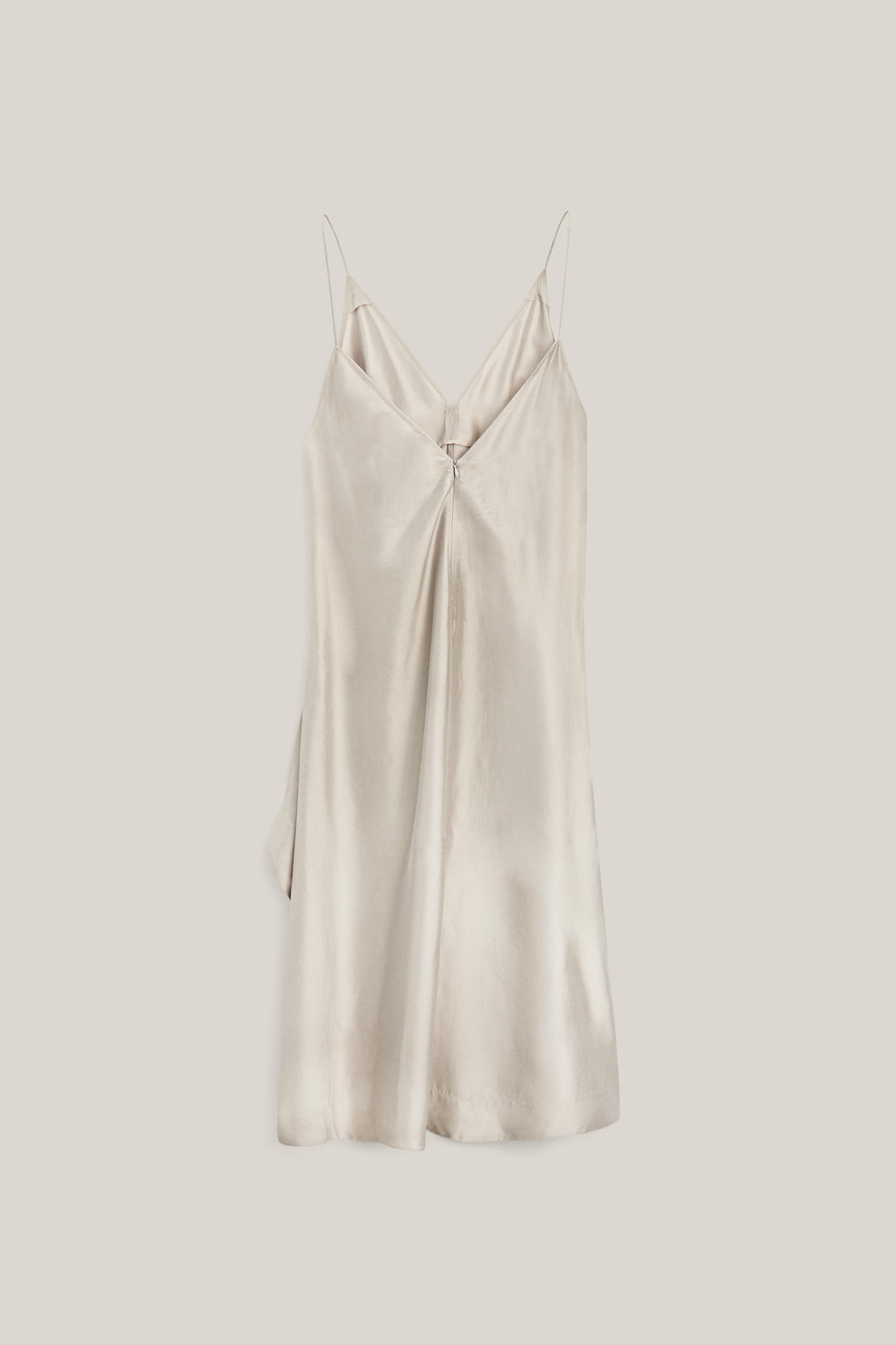 Midi slip dress with V-neckline - LIMITED EDITION